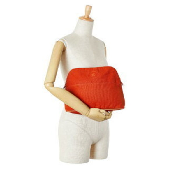 Hermes Bolide Pouch GM Clutch Bag Orange - Picture 7 of 7